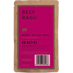 Go Native Beef Ragu 250g − Ready−to−eat, real food − not freeze−dried