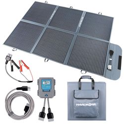 Hard Korr 200W Portable Solar Blanket with 15A Smart Solar Regulator − Compact, portable solar