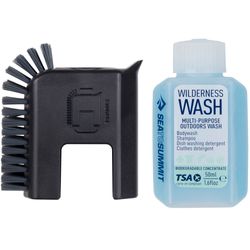 Sea to Summit Pot Scrubber and Soap Bottle - Palm-sized dishwashing solution including a pot scrubber & wilderness wash