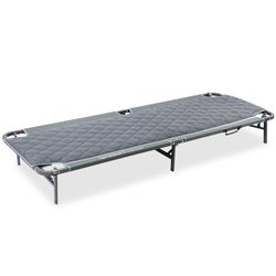 Quest Outdoors Flat Fold Bed − Comfortable, compact, and stable