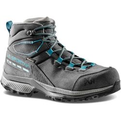 La Sportiva TX Hike Mid Leather GTX Women's Boot Carbon Lagoon − Leather boot for hiking made with eco−friendly components