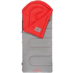 Coleman Hybrid Hooded Dexter Point 5°C Sleeping Bag Red − Stay comfortable when it's 5°C outside