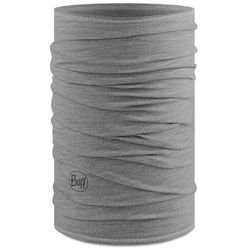 Buff Merino Lightweight Neckwear Solid Light Grey − Lightweight multifunctional neckwear made of 100% Merino Wool