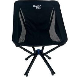 BlackWolf Quick Fold Lightweight Chair Jet Black − 