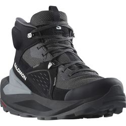 Salomon Elixir Mid GTX Men's Boot Black Magnet Quiet Shade − Mid−cut hiker with superior cushioning and reverse camber sole geometry