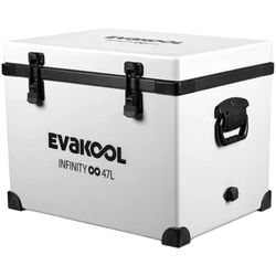 Evakool 47L Fibreglass Infinity Icebox E047 White − Superior refrigeration thanks to quality insulation